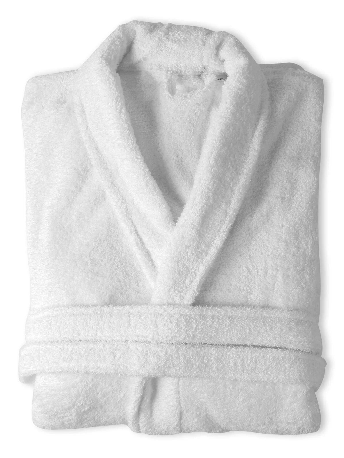 Ring-spun quality bathrobe, White