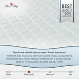 Saltea Ortopedica, Best Sleep, Happy * Plus, 20+5 spuma Poliuretanica cu memorie, hipoalergenica, husa matlasata, fermitate moale