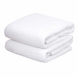 Plain bath towel, White 500 gsm