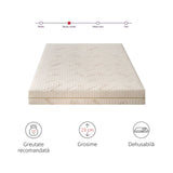 Saltea Ortopedica Sleep Evolution Bio Bumbac Cocos 15+2+6, 23cm, spuma poliuretanica cu memorie si fibre de cocos, husa detasabila cu bumbac, fermitate moale