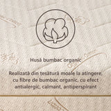Saltea Ortopedica Sleep Evolution Bio Bumbac Cocos 15+2+6, 23cm, spuma poliuretanica cu memorie si fibre de cocos, husa detasabila cu bumbac, fermitate moale