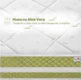 Saltea Ortopedica, Best Sleep Luxe Memory Aloe, spuma poliuretanica cu memorie cu infuzie de aloe vera husa detasabila, fermitate medie