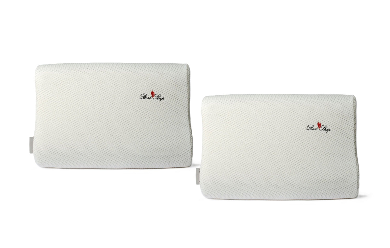 Set of 2 Best Sleep Ergonomic Memory Foam Pillows