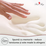 Saltea Ortopedica, Best Sleep Bellise, 25cm, 21+4 Memory, 7 zone de confort, spuma poliuretanica cu memorie, husa detasabila, fermitate medie