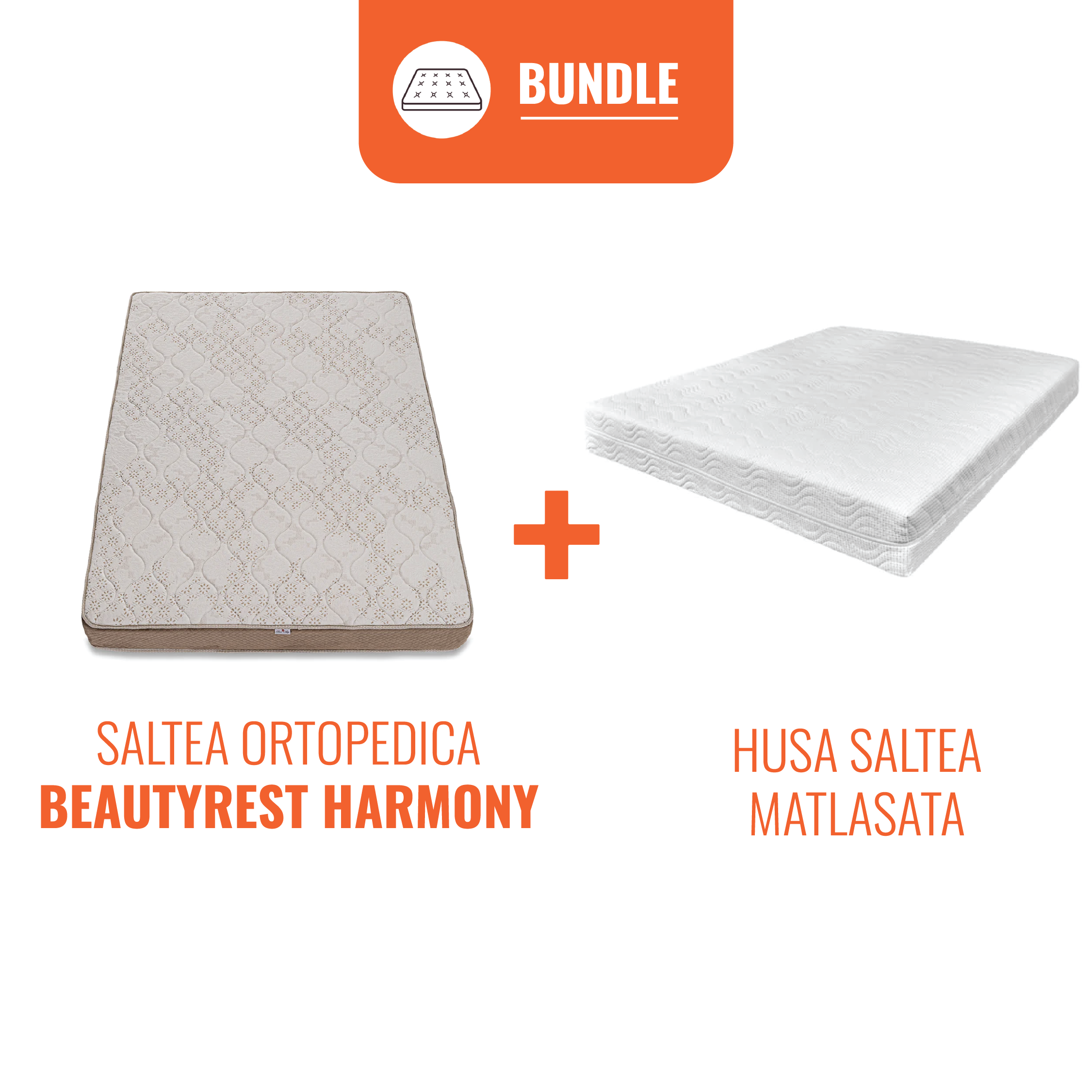 Set Saltea Best Sleep Harmony + Husa matlasata ioni de argint
