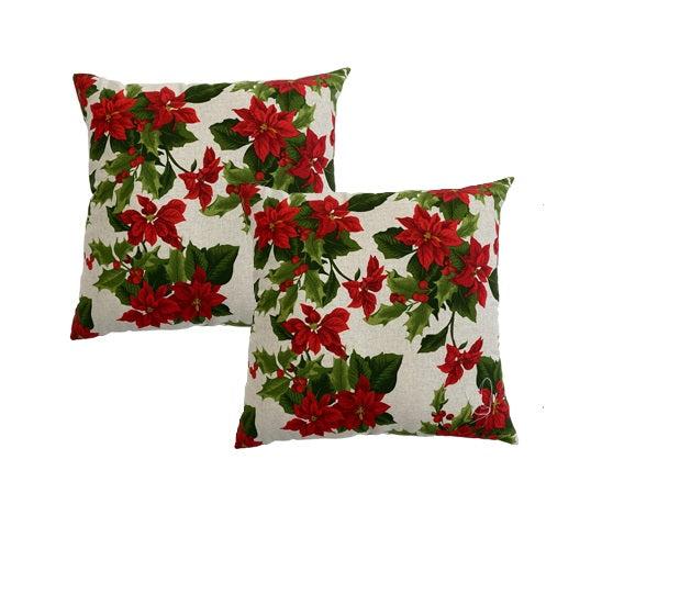 Christmas Flower Decorative Pillow