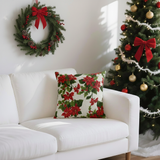 Christmas Flower Decorative Pillow