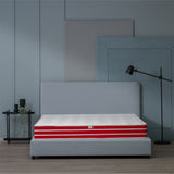 Saltea Ortopedica, Diamond red plus, 18cm, 14+3 memory, spuma poliuretanica cu memorie, aerisire 3D air, matlasata, moale