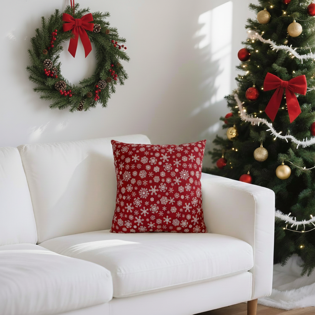 Decorative Pillow Snowflake