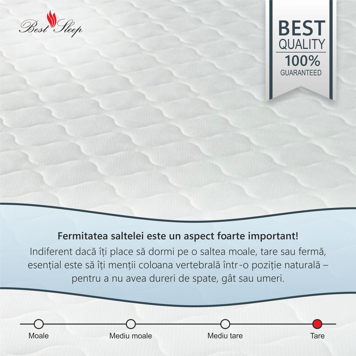 Saltea Ortopedica Happy, 20cm, spuma poliuretanica, hipoalergenic, reversibila, ferma