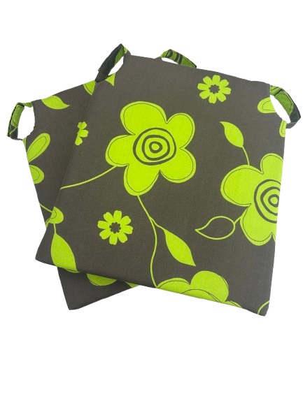 Set de perne pentru scaun Star Moon Green Flower interior/exterior, 40x40x5 cm