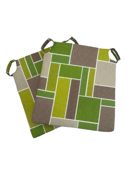 Star Moon Square Seat Cushion Set for Indoor/Outdoor, 40x40x5 cm