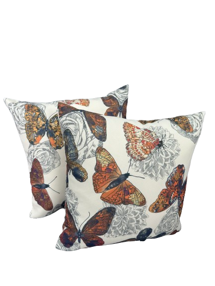 Star Moon Butterfly Decorative Pillow Set, 40x40 cm