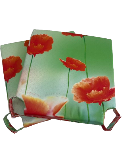 Set de perne pentru scaun Star Moon Poppy interior/exterior, 40x40x5 cm