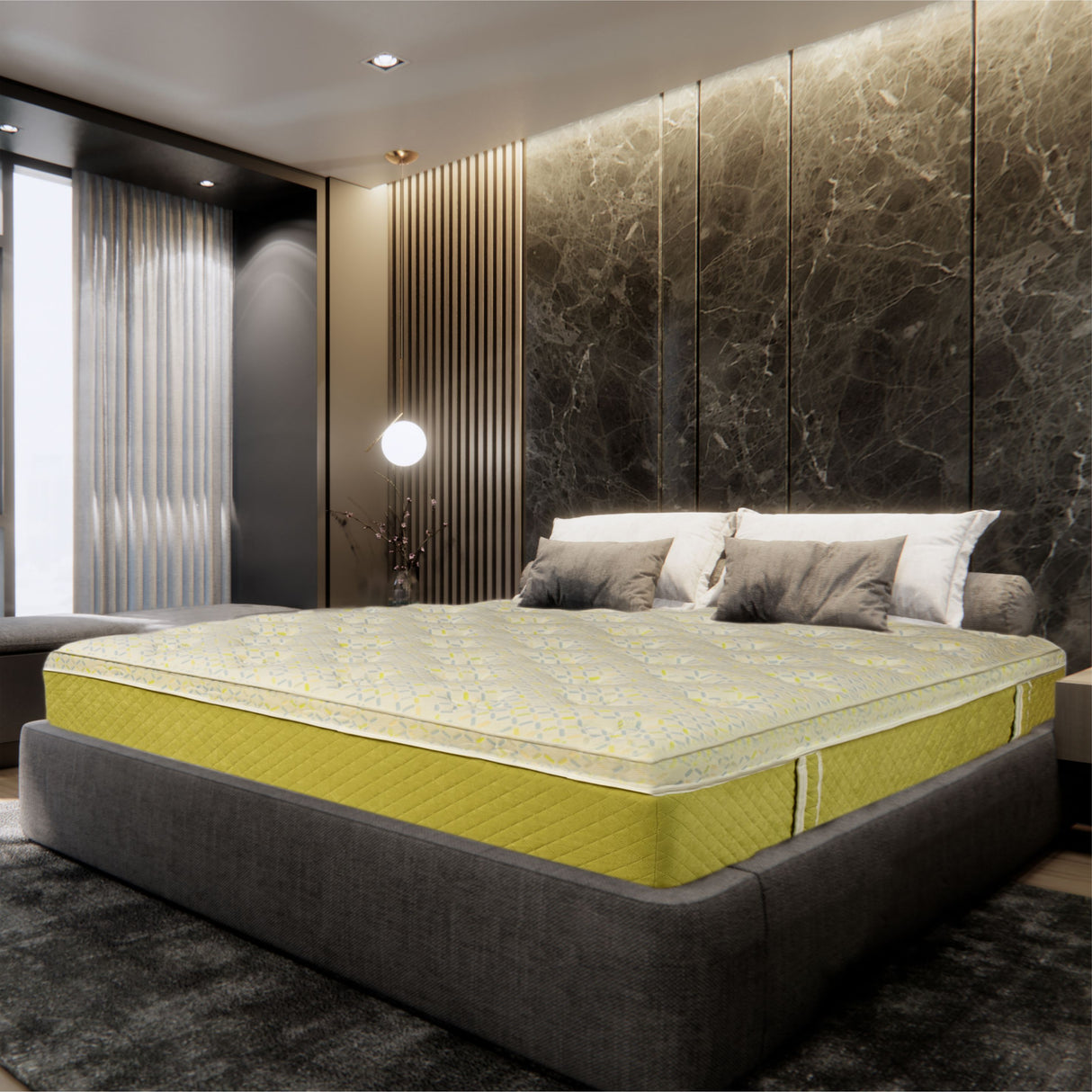 Saltea Ortopedica,Luxury Sleep Margan 21+6+1cm,28cm,spuma Poliuretanica cu memorie,hipoalergenica,husa matlasata,fermitate moale