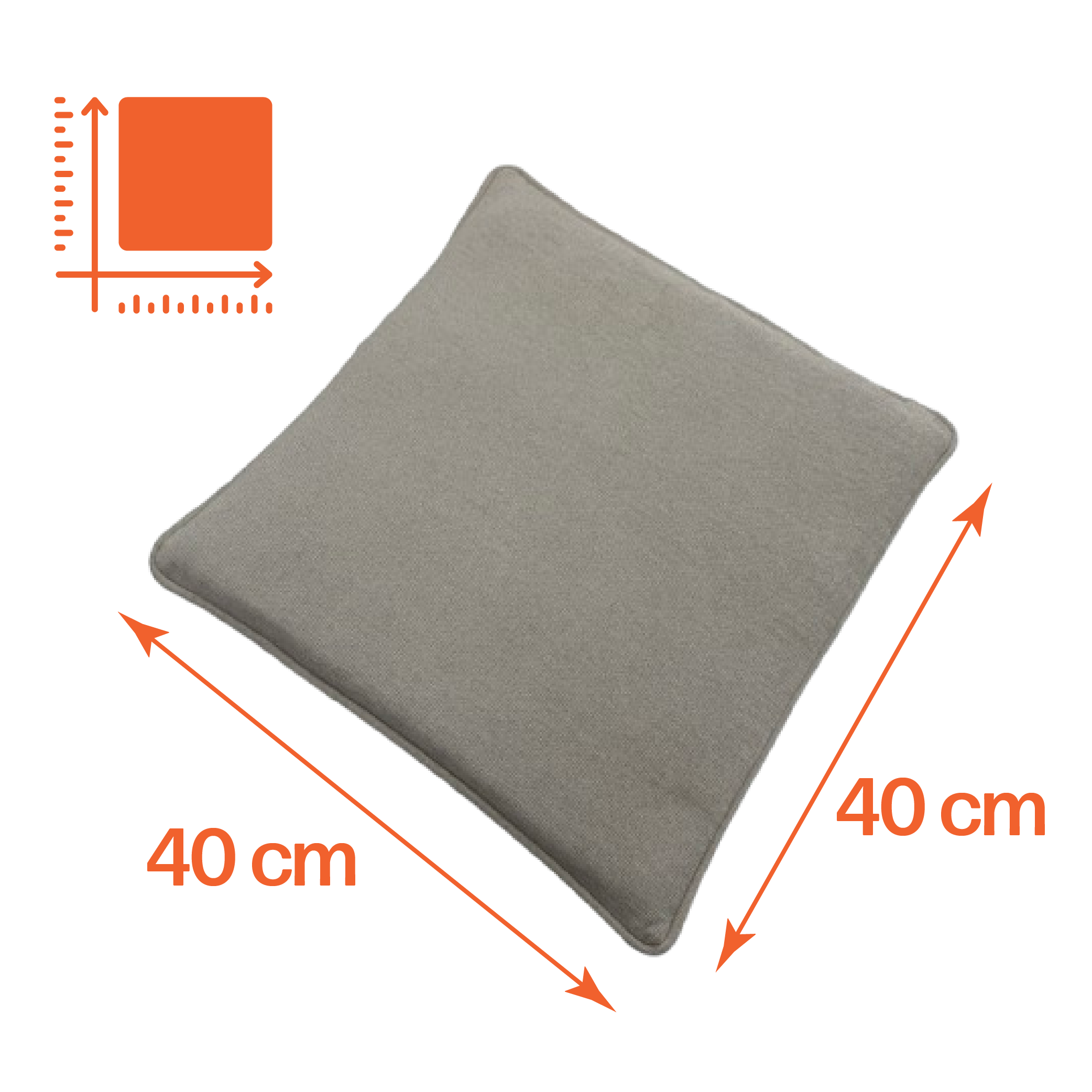 Set  perne scaun Starmoon Memo,  40x40 cm, umplutura spuma memorie cu strat antiderapant