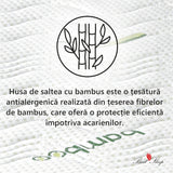 Saltea ortopedica Best Sleep Dream, 20cm, spuma poliuretanica cu memorie, hipoalergenica, antibacteriana, fermitate medie