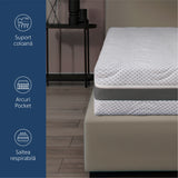 Saltea Ortopedica, Best Sleep, Silver Premier 22, Arcuri Pocket, Reversibila, Husa detasabila, fir cu ioni de argint