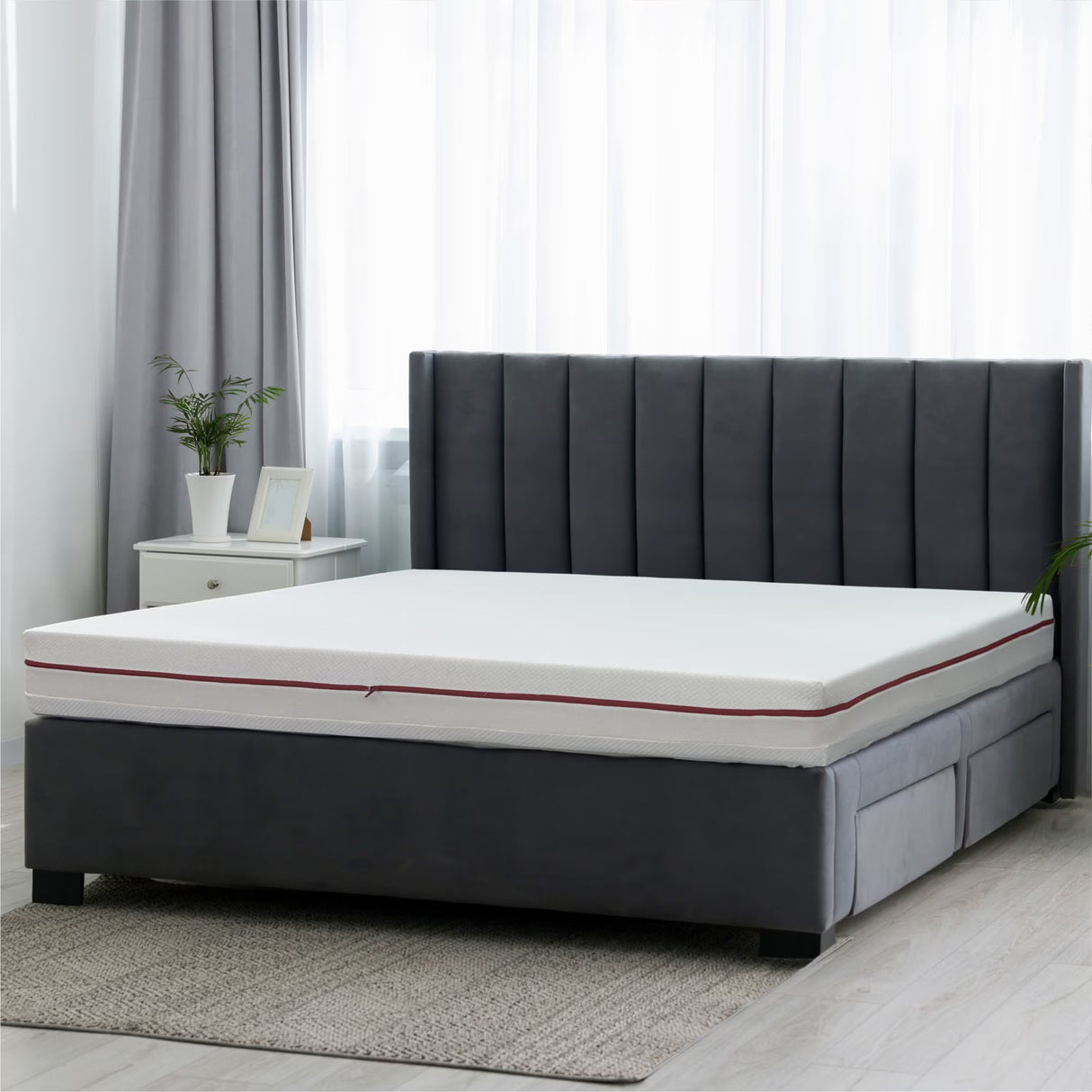 Saltea ortopedica impermeabila, Best Sleep Relaxody, spuma poliuretanica, spuma cu memorie, fermitate moale, husa detasabila lavabila