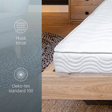 Orthopedic Mattress, Base 18cm Polyurethane foam, hypoallergenic, quilted cover, reversible, firm
