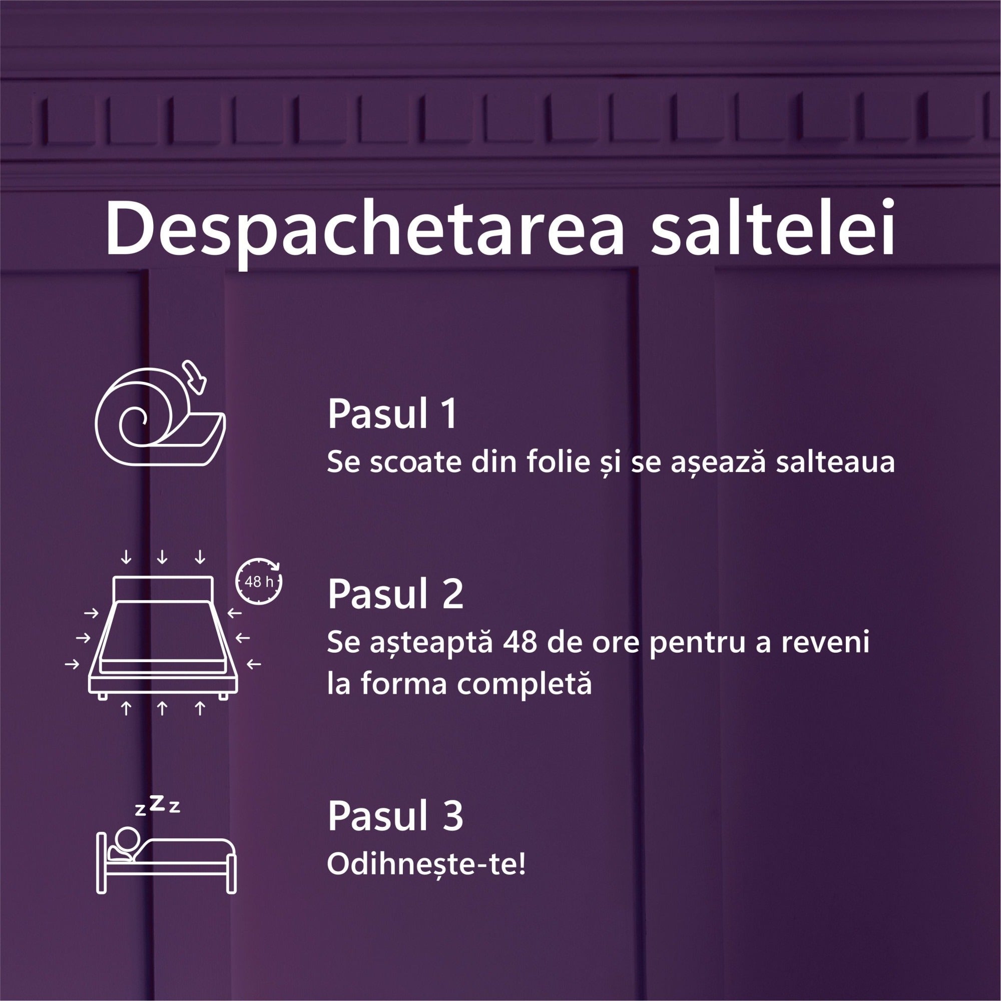 Saltea Ortopedica Sleep Evolution First Memory Lavanda 19+5+1, 25cm, spuma poliuretanica cu memorie, husa detasabila tratata cu lavanda, fermitate medie