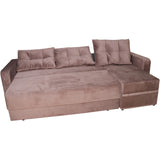 Coltar extensibil Ivona, 250x140x73 (pat 220x140 cm), reversibil, lada, culoare Maro Sidef