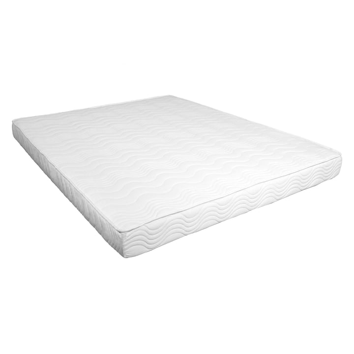 Orthopedic Mattress, Base 18cm Polyurethane foam, hypoallergenic, quilted cover, reversible, firm
