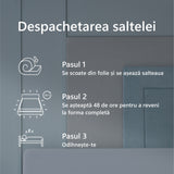 Saltea Ortopedica, Diamond red plus, 18cm, 14+3 memory, spuma poliuretanica cu memorie, aerisire 3D air, matlasata, moale