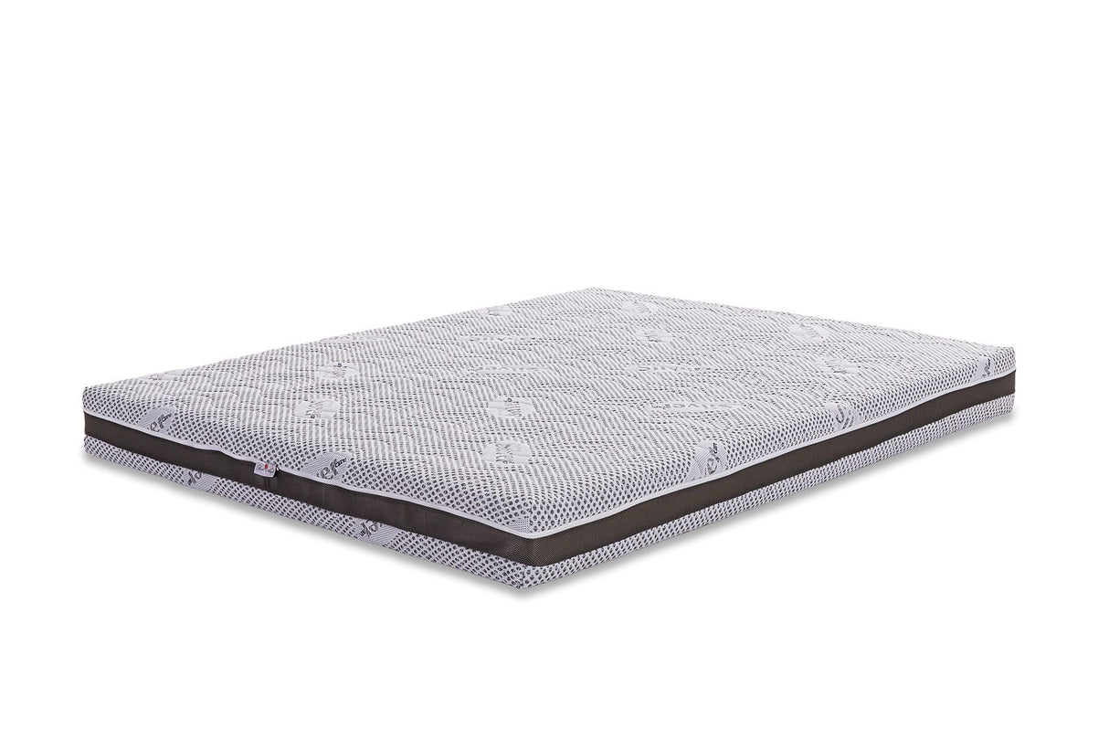 Saltea ortopedica Silver Premier, 20cm, spuma poliuretanica si arcuri individuale, hipoalergenic, reversibila, husa detasabila, ferma