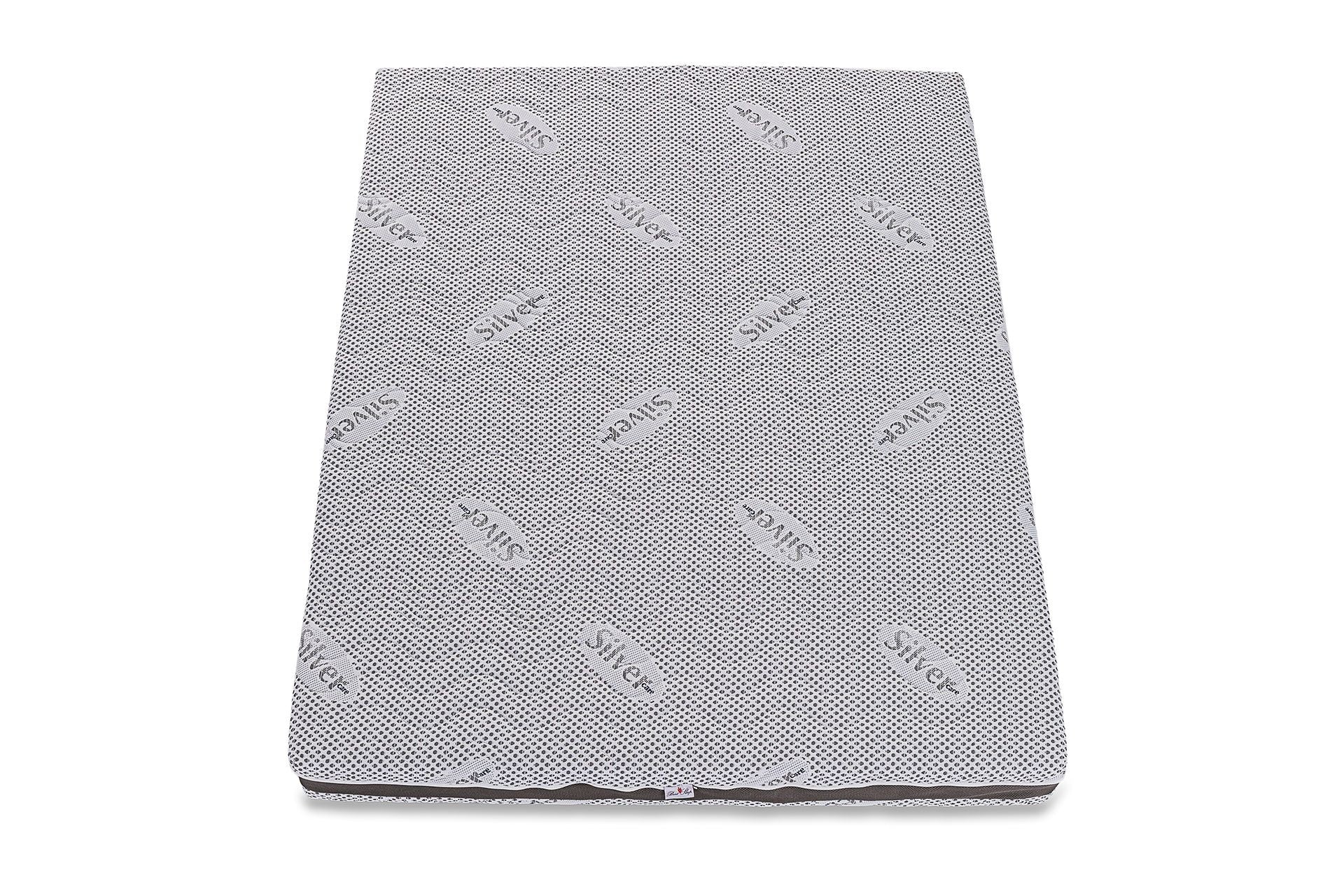Saltea ortopedica Silver Premier, 20cm, spuma poliuretanica si arcuri individuale, hipoalergenic, reversibila, husa detasabila, ferma