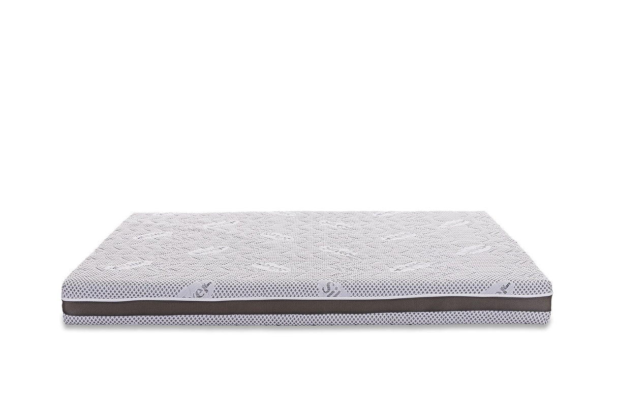Saltea ortopedica Silver Premier, 20cm, spuma poliuretanica si arcuri individuale, hipoalergenic, reversibila, husa detasabila, ferma