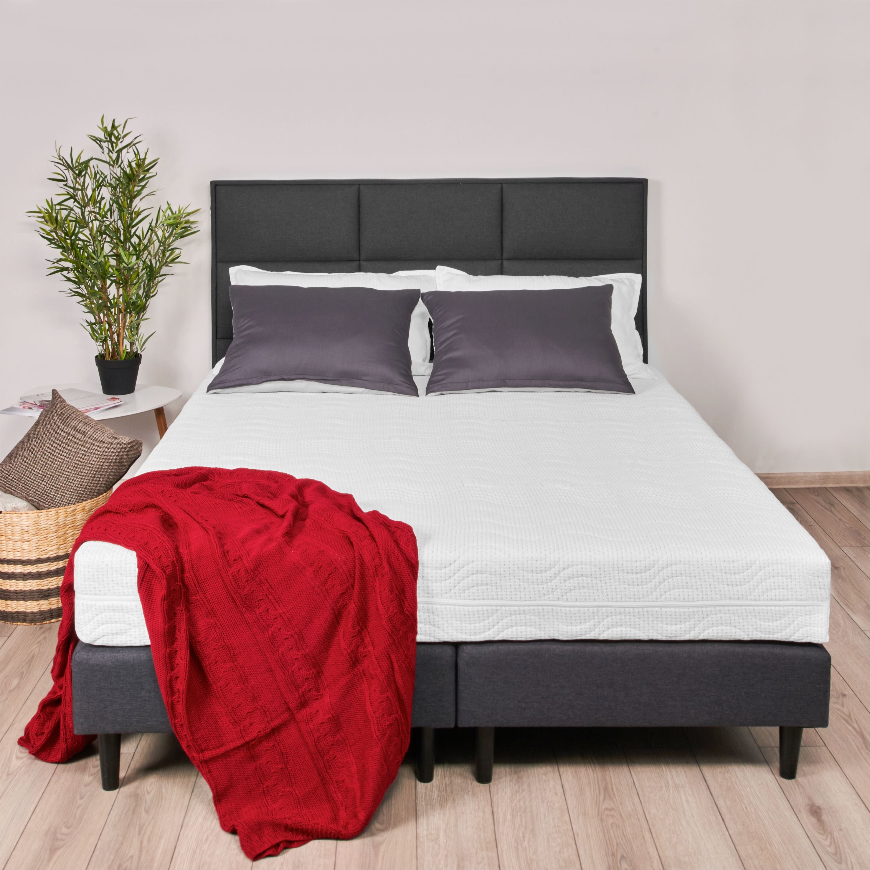 Saltea Ortopedica, Silver Sleep Argentum 21+6+1 28cm, spuma Poliuretanica cu memorie, fir cu ioni de argint, hipoalergenica, husa matlasata, fermitate medie