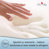 Saltea Ortopedica, Silver Sleep Argentum 14+5+1 20cm, spuma Poliuretanica cu memorie, fir cu ioni de argint, hipoalergenica, husa matlasata, fermitate medie
