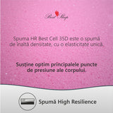 Saltea Ortopedica, Supreme 18+5+2 High Resilience 25cm, DoubleSide, 7 zone de confort, spuma poliuretanica, hipoalegenic, reversibila, ferma