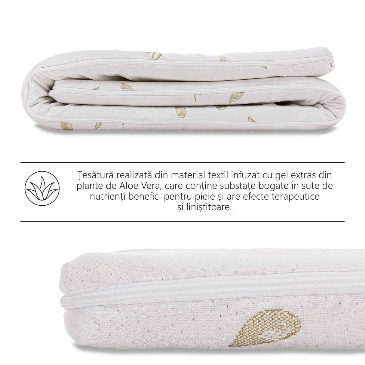 Topper Mattress Best Sleep H7cm polyurethane foam, removable Aloe Vera cover