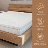 Topper Mattress Best Sleep H7cm polyurethane foam, removable Aloe Vera cover