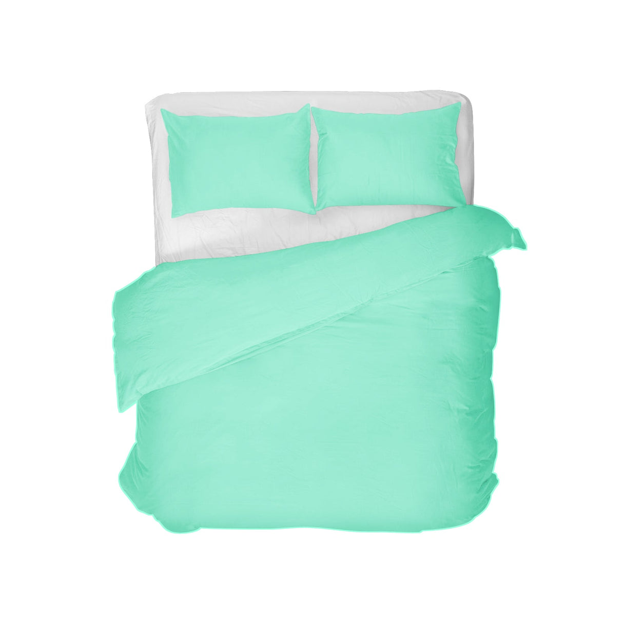 Jersey bedding, with zipper, 140 gsm, apple green, 16, 100% cotton