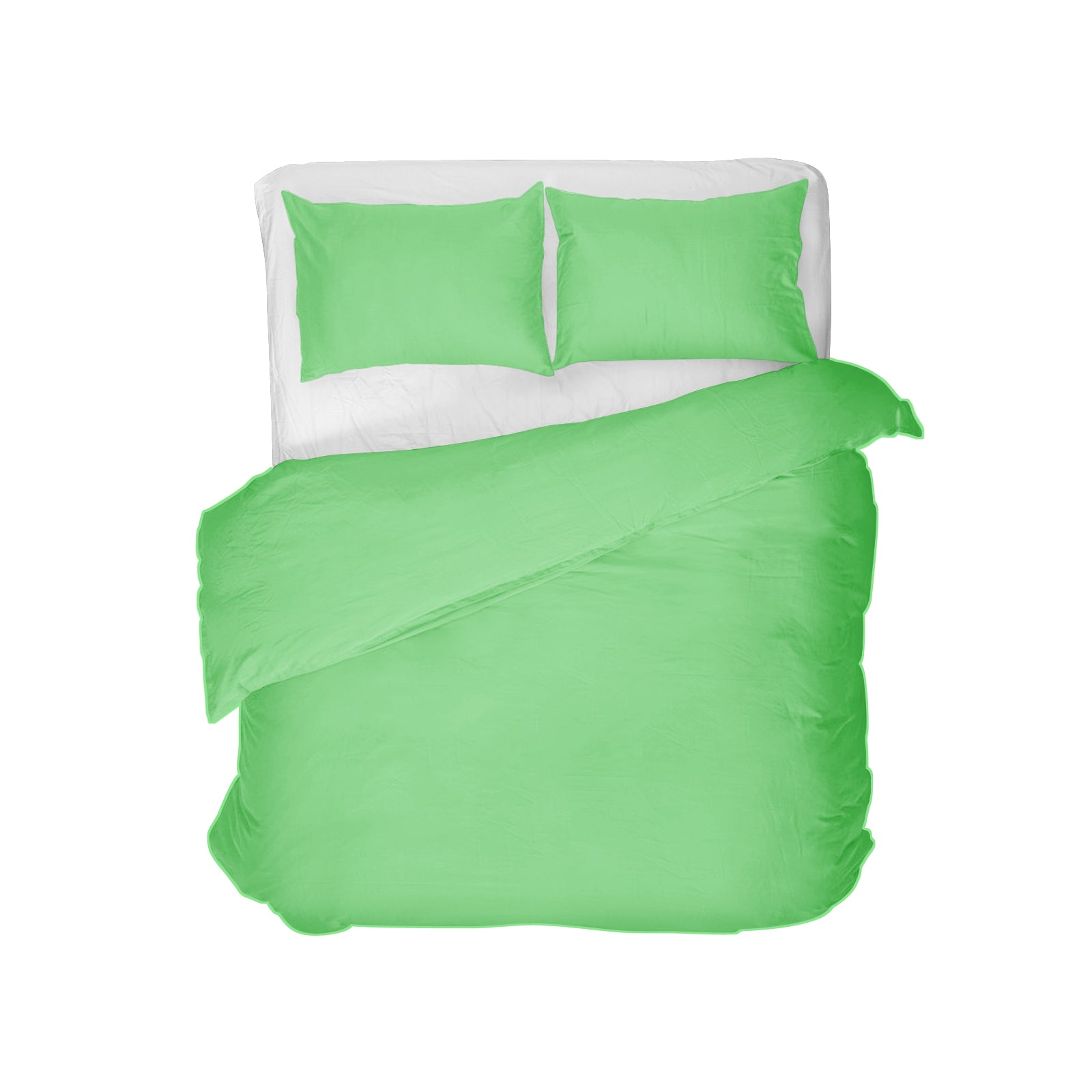 Lenjerie de pat jersey, cu fermoar, 140 gr/mp, verde deschis, 20, 100% bumbac