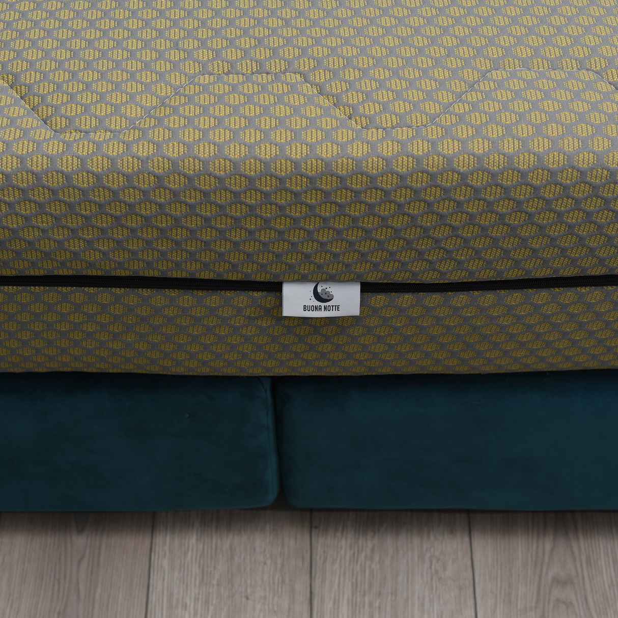 Orthopedic Mattress, Buona Notte, Union, 20cm, polyurethane foam, High Resilience, antibacterial, removable cover, Gala cover, medium firmness