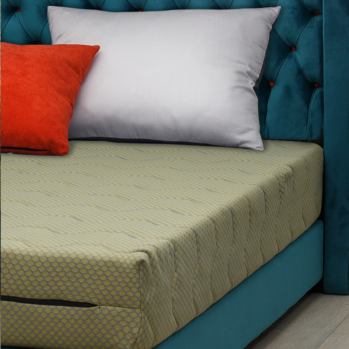 Orthopedic Mattress, Buona Notte, Union, 20cm, polyurethane foam, High Resilience, antibacterial, removable cover, Gala cover, medium firmness