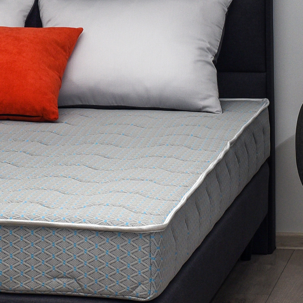 Saltea Superortopedica, Buona Notte, Attivo, 18cm, spuma poliuretanica, antibacterian, husa Cardinal, fermitate medie