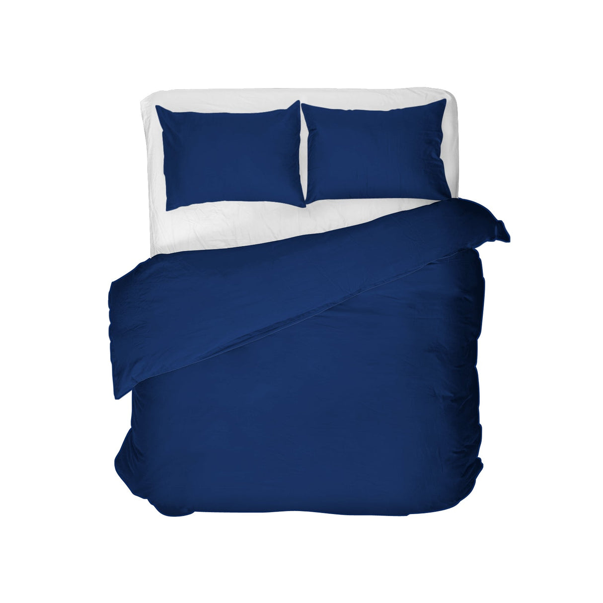 Lenjerie de pat jersey, cu fermoar, 140 gr/mp, blu marine, 23, 100% bumbac