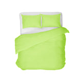 Lenjerie de pat jersey, cu fermoar, 140 gr/mp, verde fosforescent, 36, 100% bumbac
