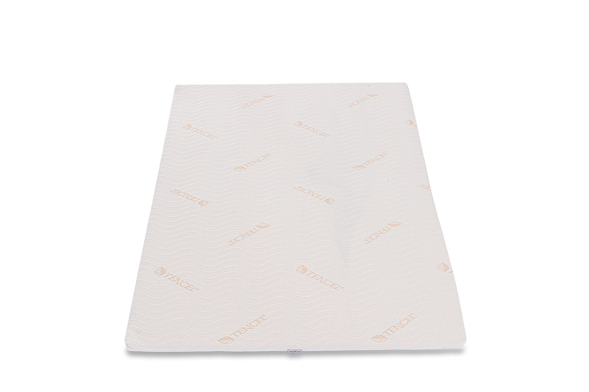 Mattress Topper Best Sleep H 6cm, 4cm polyurethane foam, 2cm High Resilience, removable tencel cover