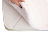 Mattress Topper Best Sleep H 6cm, 4cm polyurethane foam, 2cm High Resilience, removable tencel cover