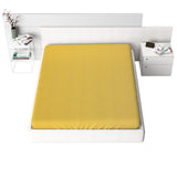 Jersey Fitted Sheet, 120 gsm, Yellow, 100% cotton