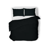 Lenjerie de pat jersey, cu fermoar, 140 gr/mp, negru, 48, 100% bumbac