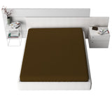 Jersey Fitted Sheet, 120 gsm, Dark Brown, 100% cotton