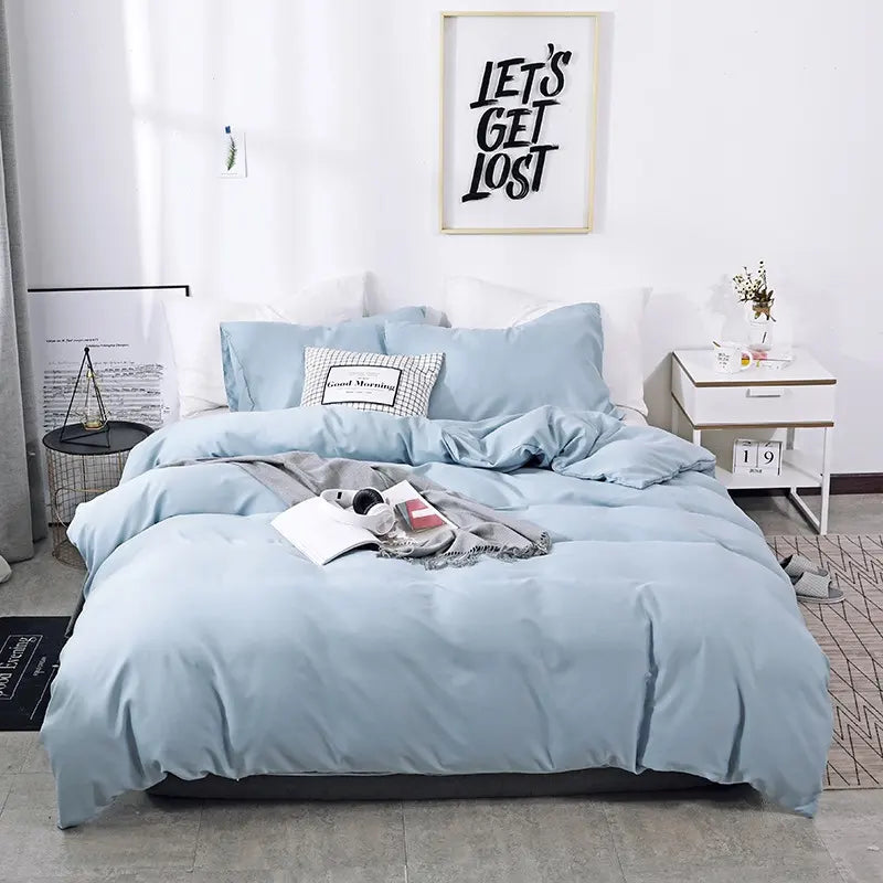 Jersey bedding, with zipper, 115 g/sqm, azure, 21, 100% cotton