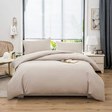 Jersey bed linen, with zipper, 115 gsm, beige, 10, 100% cotton